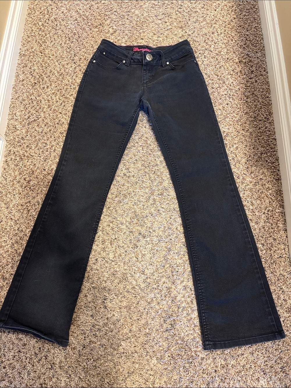 Wrangler Black Flare Jeans - Classic Wide Leg